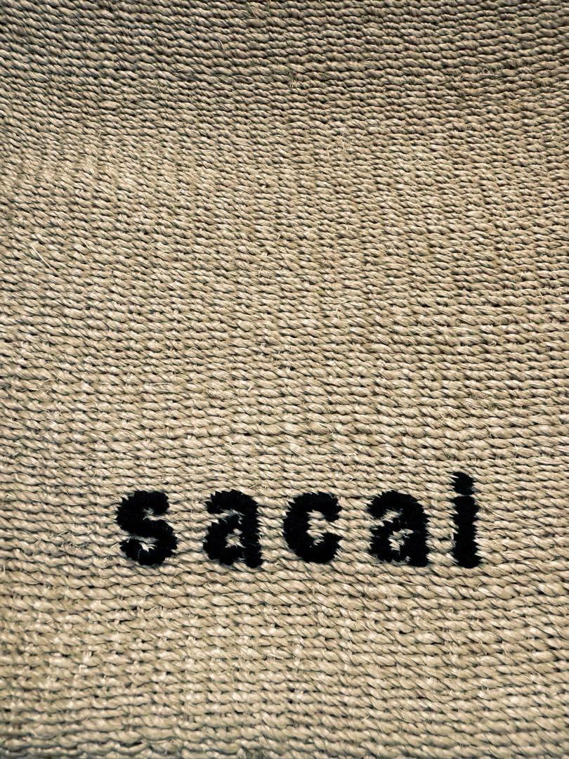 sacai かごバッグ　ショッパーバッグ　ミディアム