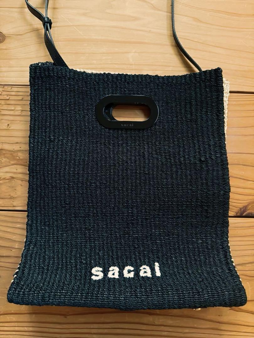 sacai かごバッグ　ショッパーバッグ　ミディアム