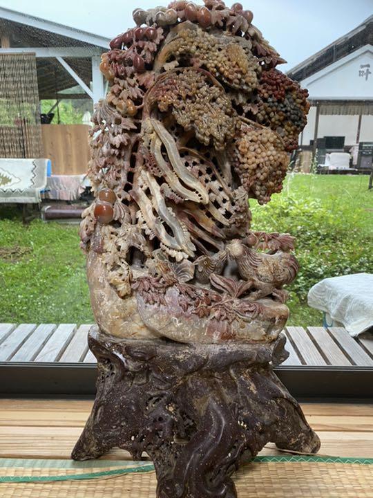 よし子様専用 七宝焼花瓶・石彫刻・古い花瓶 3点 よし子様専用 七宝焼花瓶・石彫刻・古い花瓶 3点