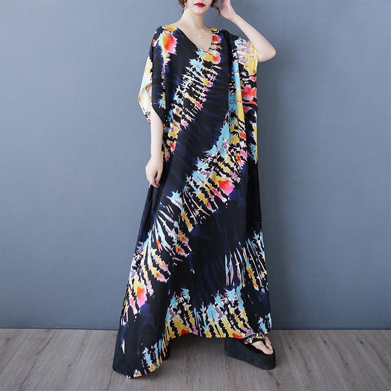 大きいサイズ ロング　ワンピース　レディース 春夏　 レトロ　新品 半袖