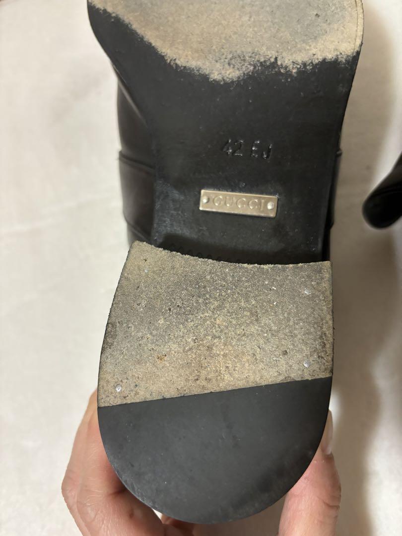 GUCCI グッチ　ビジネスシューズ　メンズ　黒　訳あり26.5