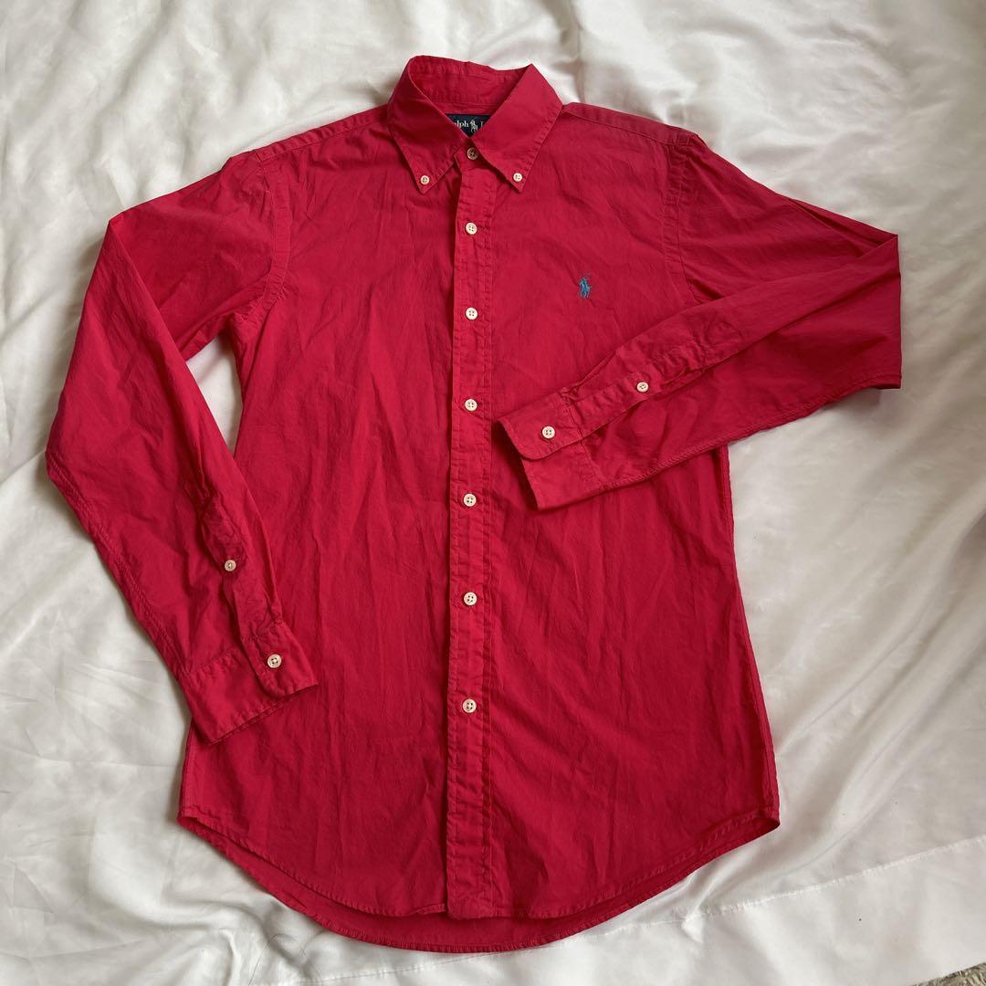 Ralph Lauren カスタムフィット 長袖シャツ XS ピンク