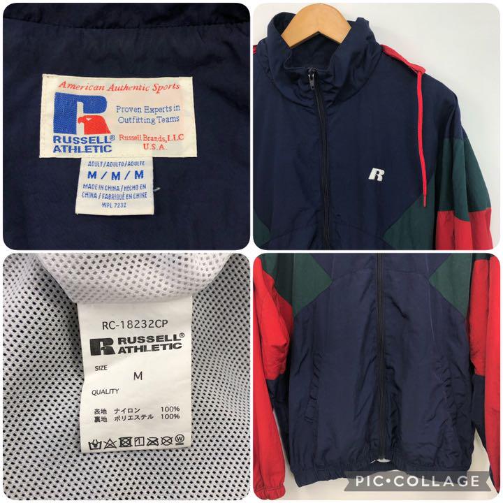限定SALE人気SALE RUSSELL ATHLETIC 別注ウィンドブレーカー M ビッグシルエット 8OCWg-m82775119060 最新作爆買い