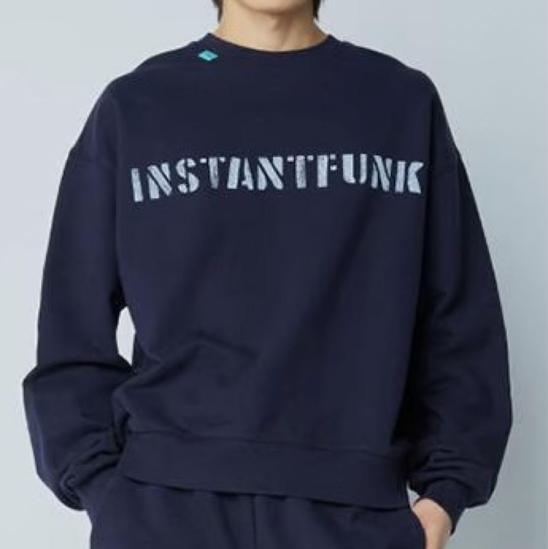 インスタントファンク スウェット INSTANTFUNK ネイビー 2 M