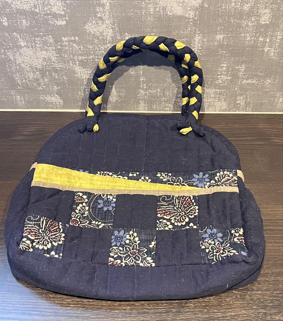 ハンドメイド 和柄 パッチワーク バッグ - メルカリ