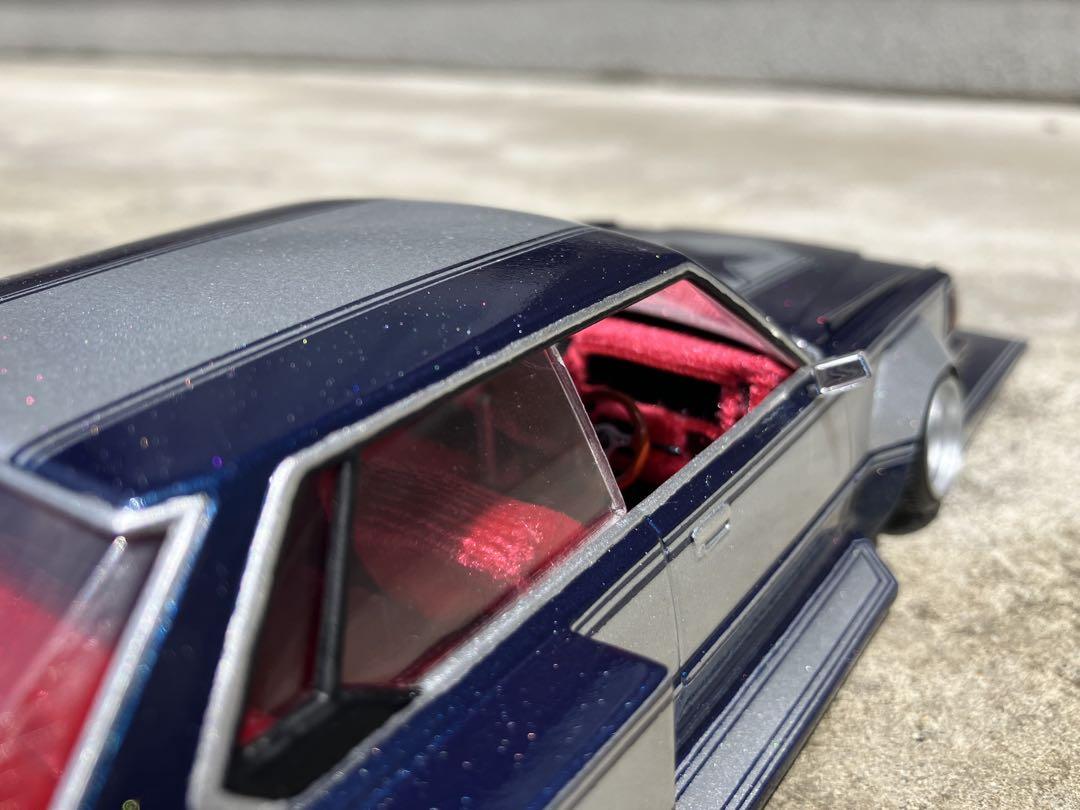 プラモデル完成品車　430セドリック　チバラギ仕様　街道レーサー　グラチャン lownslow_scaleauto__ さんの作品 #430セドリック #セドリック
