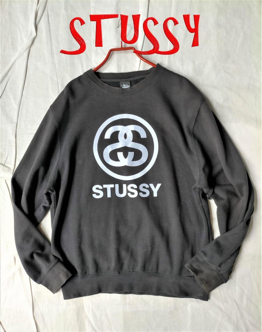 Stussy ステューシー U S製メンズ 希少 スウェット ステューシー ロゴ スウェット U S製