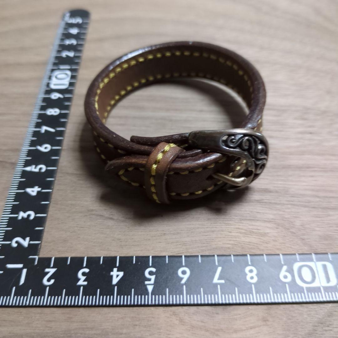 SAAD シルバー925バックル レザーブレスレット - メルカリ