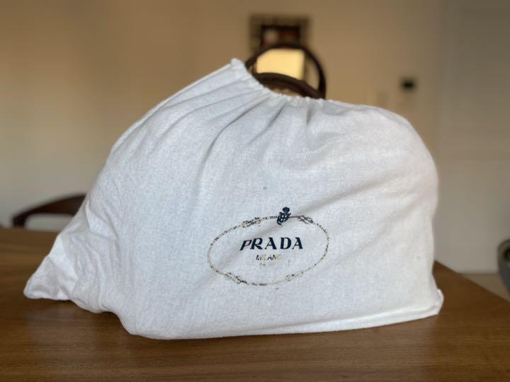25%OFF PRADA カナパ ファー付 デニムトートバッグ NX8F1-m82777413732 新作本物保証