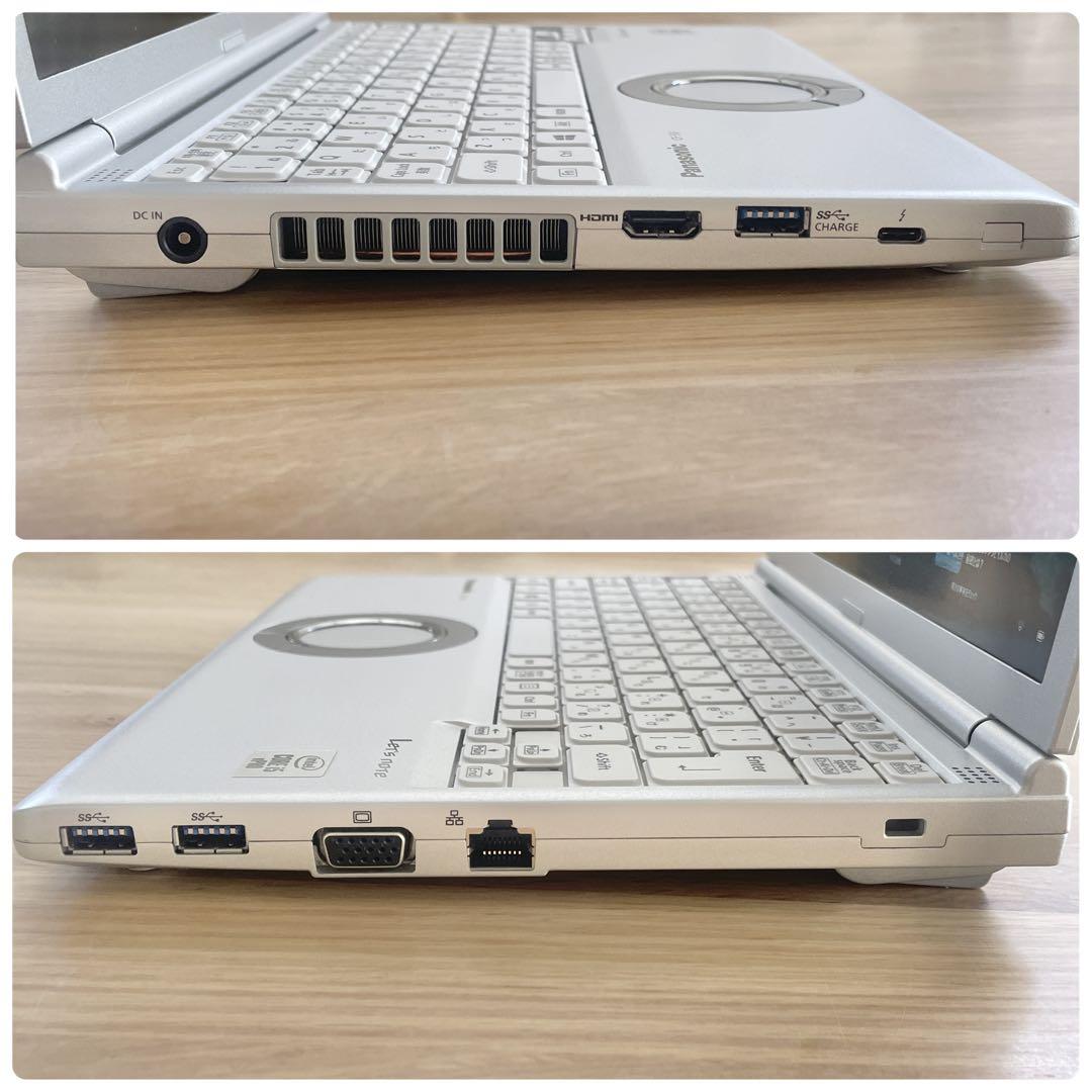 美品/レッツノート/バッテリ良好/メモリ8GB/SSD256GB/カメラ付き 準美品！レッツノート バッテリー100%！2020年製 SSD256GB 8GB