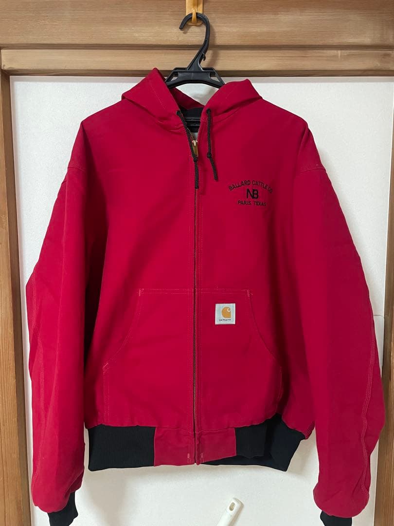carhartt アクティブジャケット 90s 星タグ USA レッド XXL