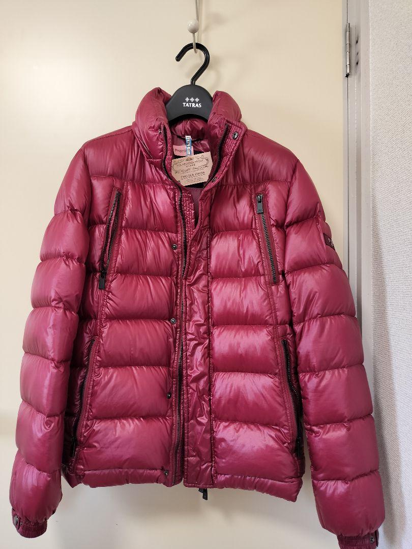正規品／高級クリーニング済／TATRASタトラス　ダウンジャケット　ワインレッド