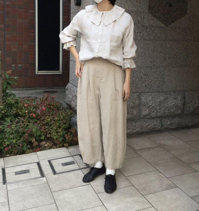 2021 * nest Robe * リネンピエロカラー2wayブラウス