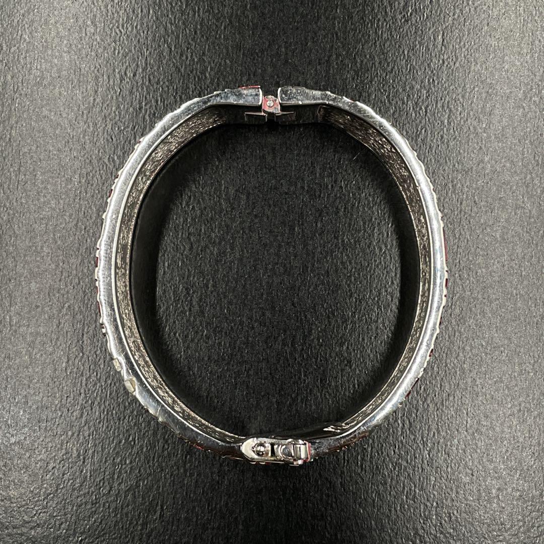 超希少ヴィンテージ　DIOR トロッターバングル　ブレスレット 希少オールドディオールトロッターロゴボルドーブレスレットバングル