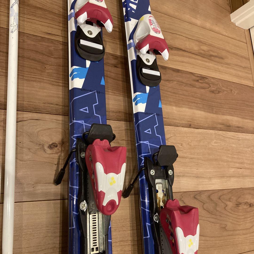 入荷now 買えない カザマ 美品！ストック100 センチSPAXJ スキー板3点セット136 スキー
