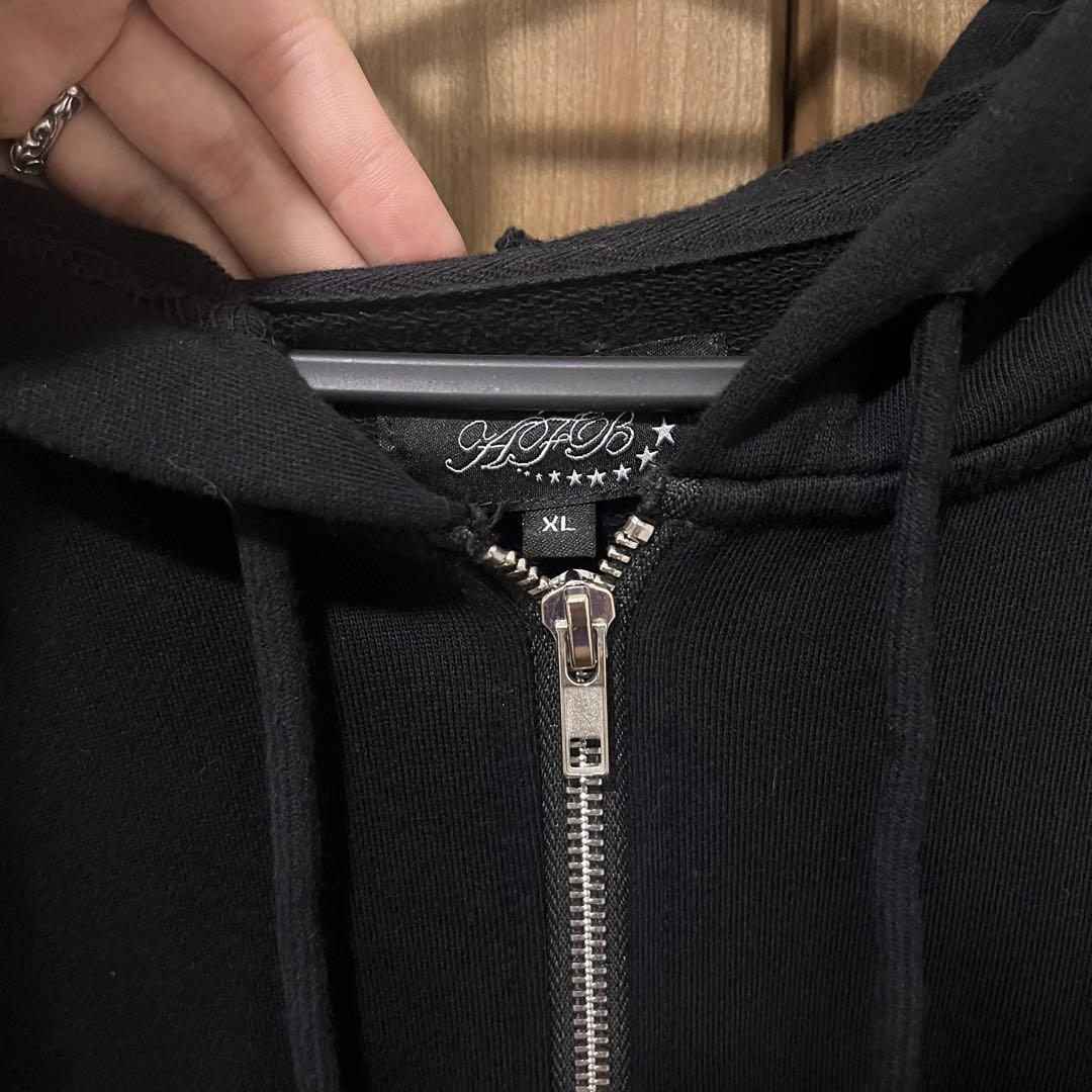 AFB エーエフビー DISTRESSED ZIP HOODIE パーカー - メルカリ