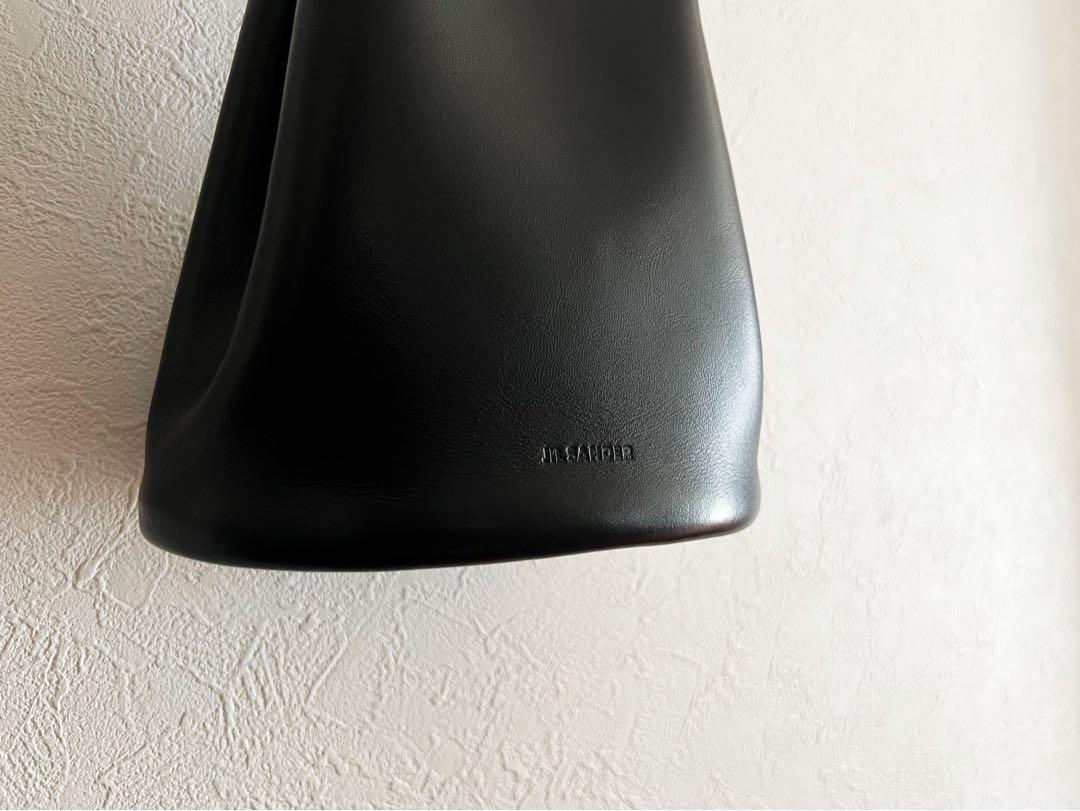 【極美品】正規品 JILSANDER ジルサンダー ドローストリング バッグ 黒
