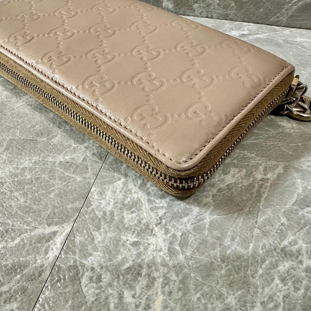 GUCCI グッチシマ ラウンドジップウォレット