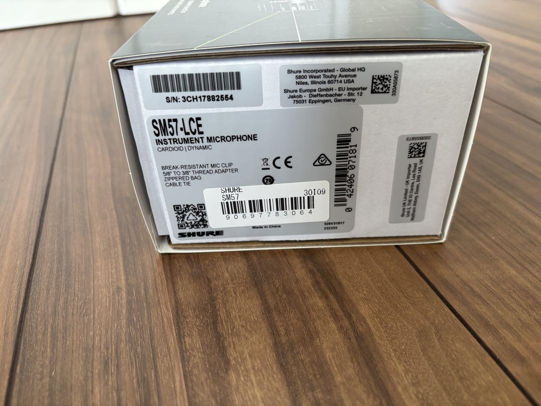 新品同様サウンドハウス購入　SHURE SM57 ダイナミックマイク 本体