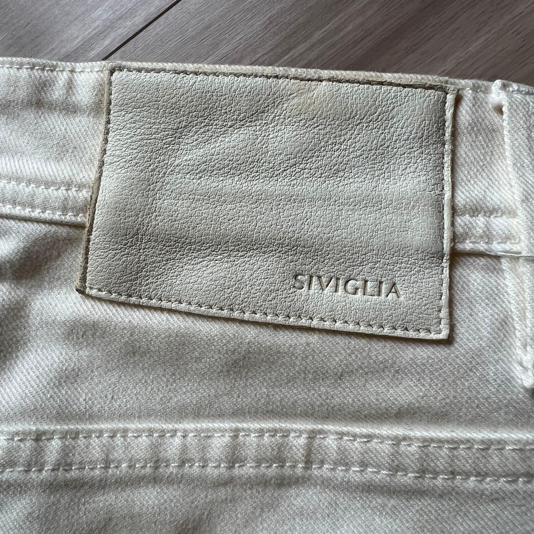 ホワイト ストレートデニム ホワイト ストレートデニム