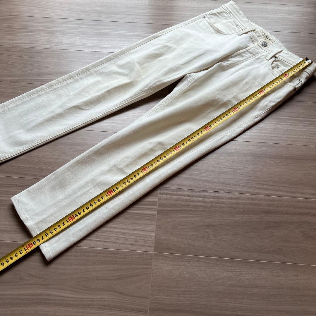 ホワイト ストレートデニム ホワイト ストレートデニム