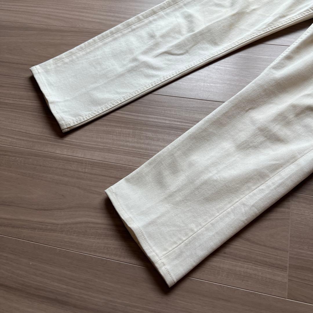 ホワイト ストレートデニム ホワイト ストレートデニム