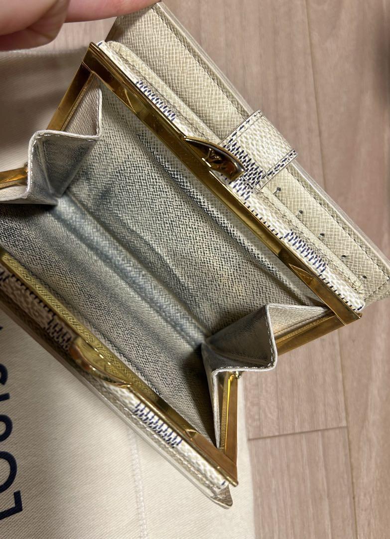 Louis Vuitton ダミエ 二つ折り財布 保存袋付き