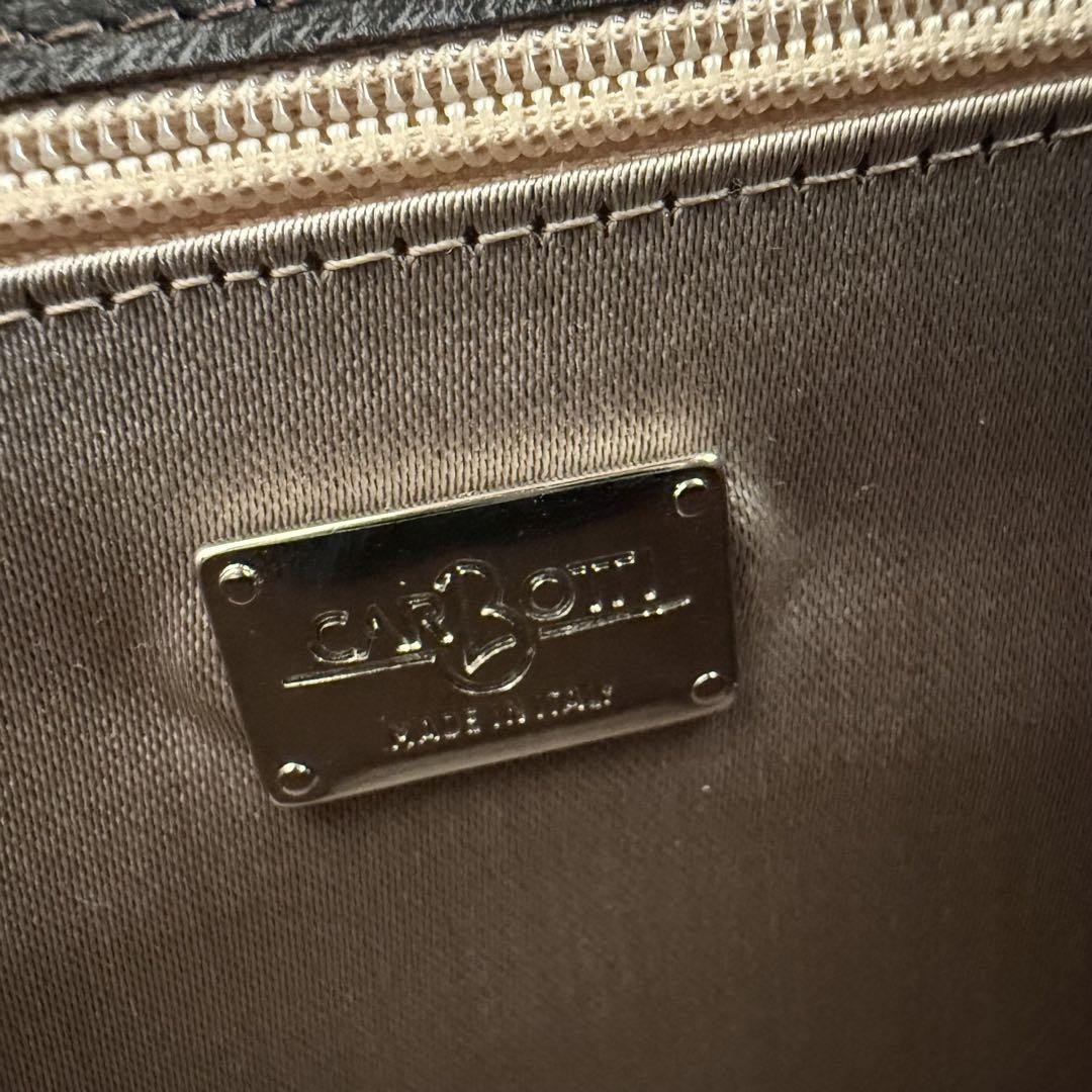【タグ付き】CARBOTTI ELENA オーダー品 ヘビ革 ブラウン 2way