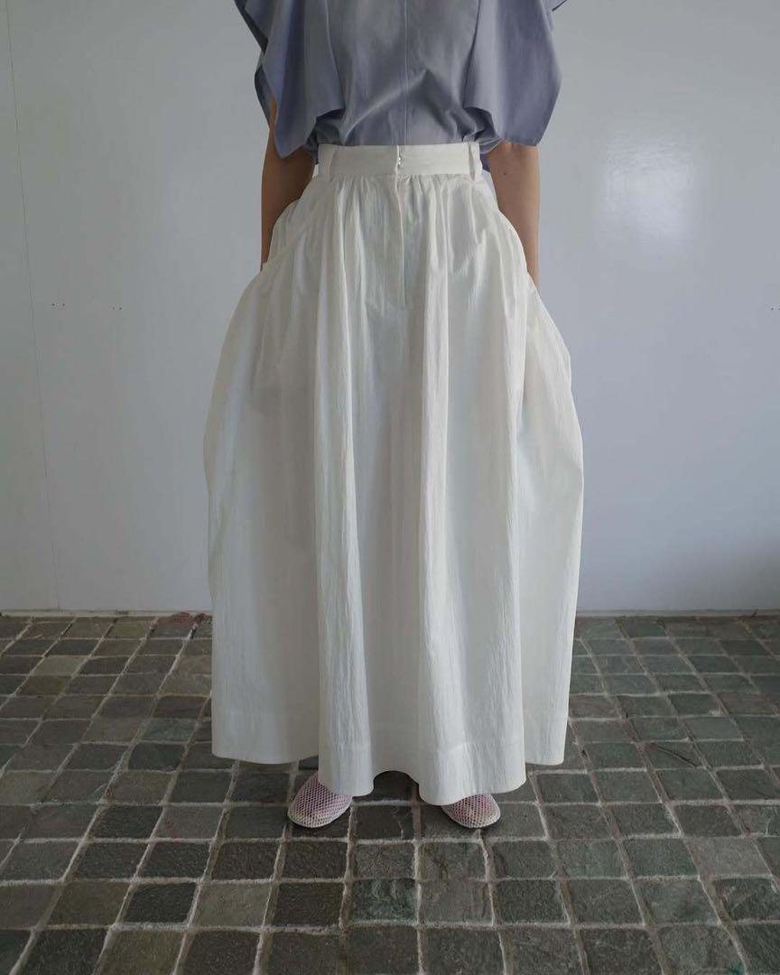 CLANE(クラネ)｜VOLUME DOME SKIRT/スカート/WHITE の通販