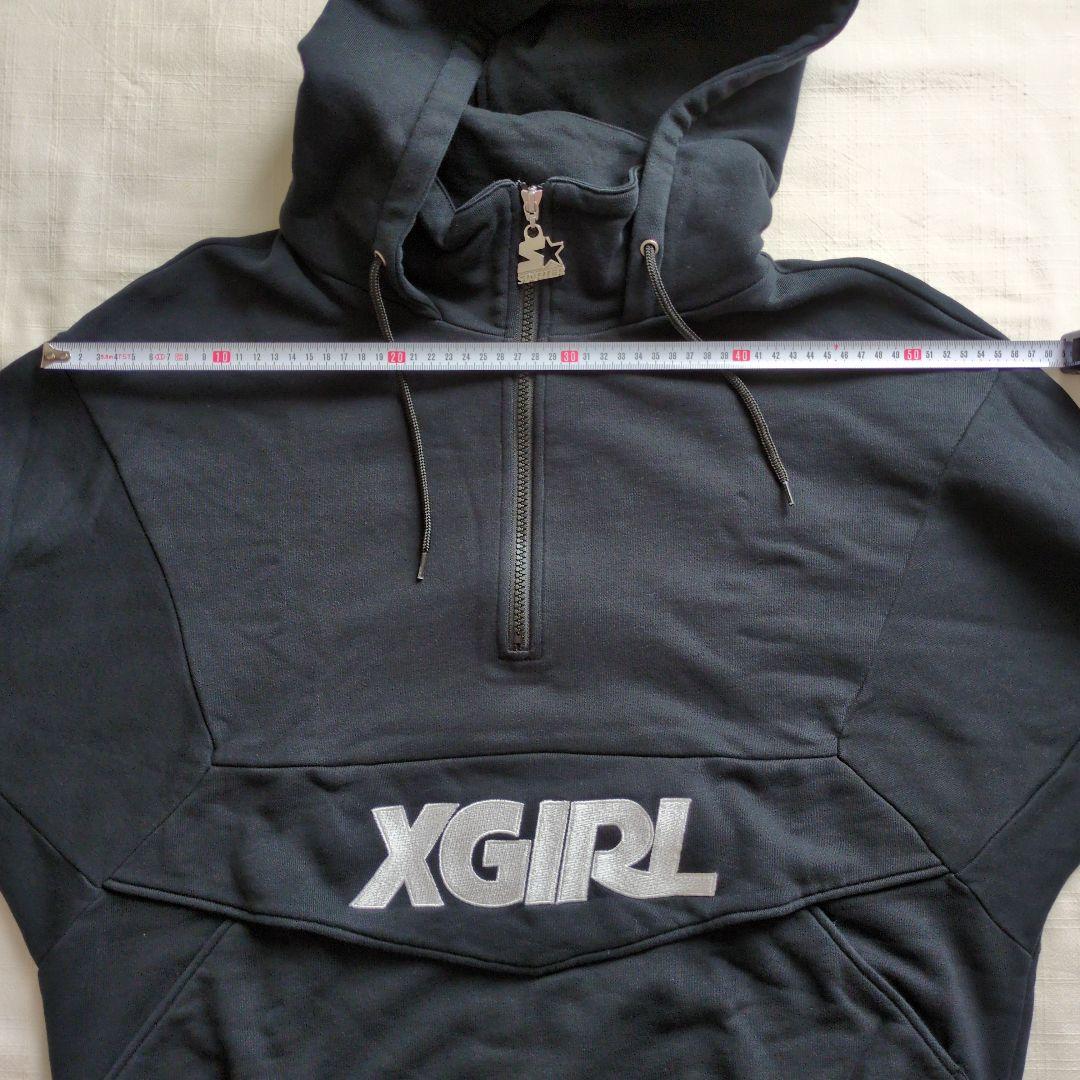 【SALE】 パーカー ハーフジップ LABEL BLACK STARTER X-girl 黒 メルカリ - トップス