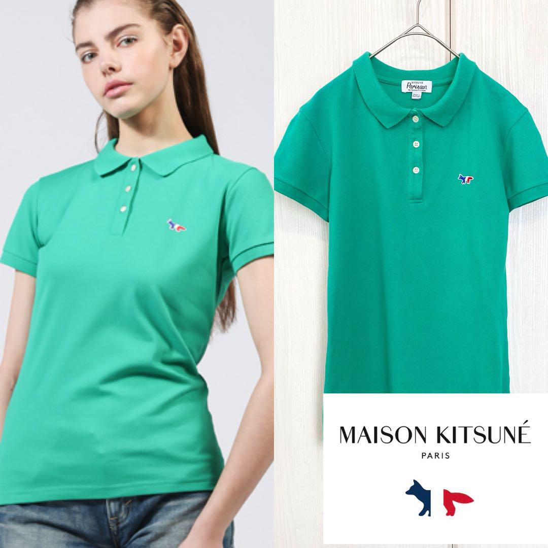 【美品】 MAISON KITSUNÉ トリコロール フォックス ポロシャツ