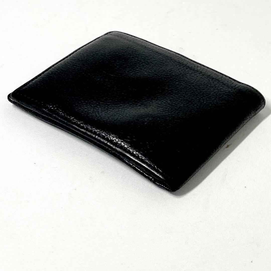 【美品】イルビゾンテ 三つ折り財布 黒 シボ金具付き 美品】イルビゾンテ 2つ折り財布 黒 金具付き シボ革 - メルカリ