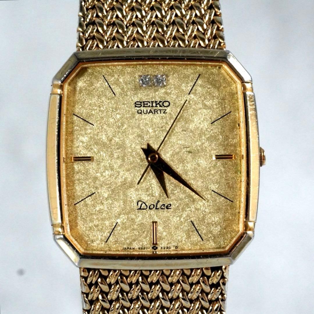 SEIKO セイコー ドルチェ オクタゴン ダイヤ メンズ 腕時計 クォーツ