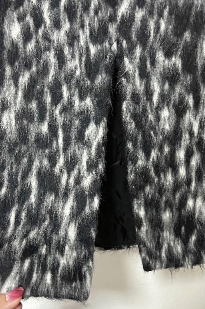 【極美品】ROCHAS シャギー レオパード タイトスカート 極美品】ROCHAS シャギー レオパード タイトスカート レディース