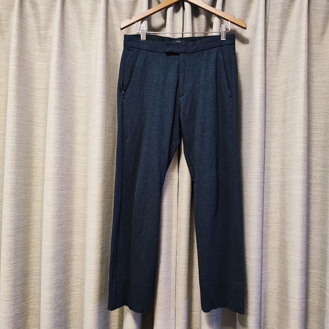 美品：Theory】多機能ジャージー スラックス「S：ネイビーメランジ」