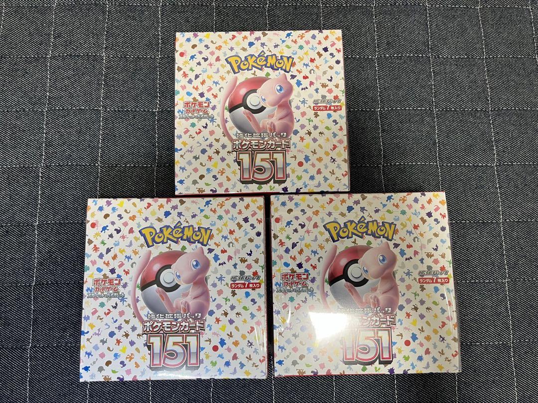 ポケモンカード151シュリンク付き　3box