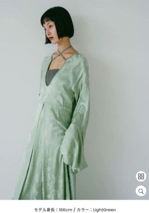 sahara フラワージャガードパイピングドレス クリーニング済 marte SIZE sahara