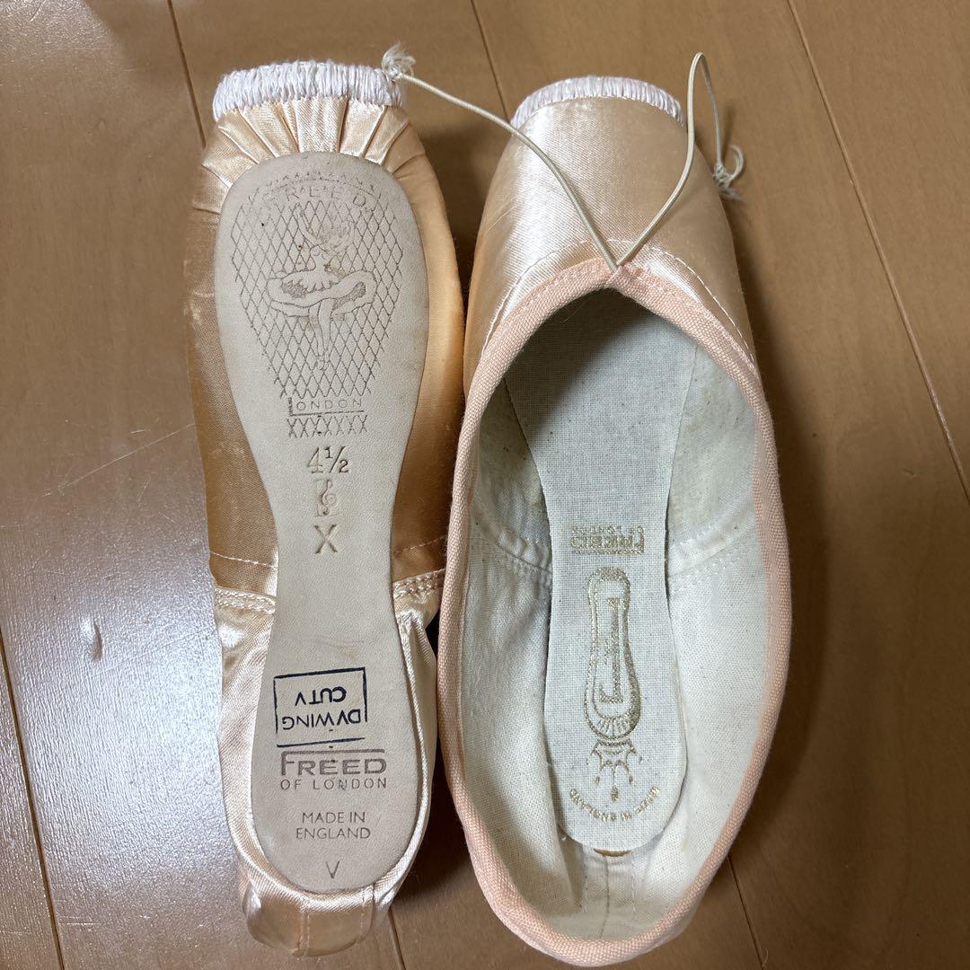 Freed of London トゥシューズ 4.5 X ト音記号マーク　　②バレエ