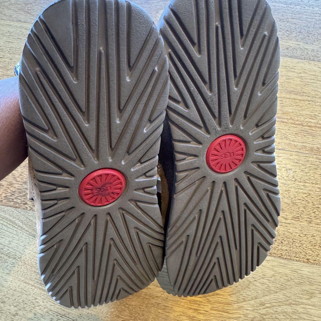 UGG ブラウン レザー クロスストラップサンダル 28cm