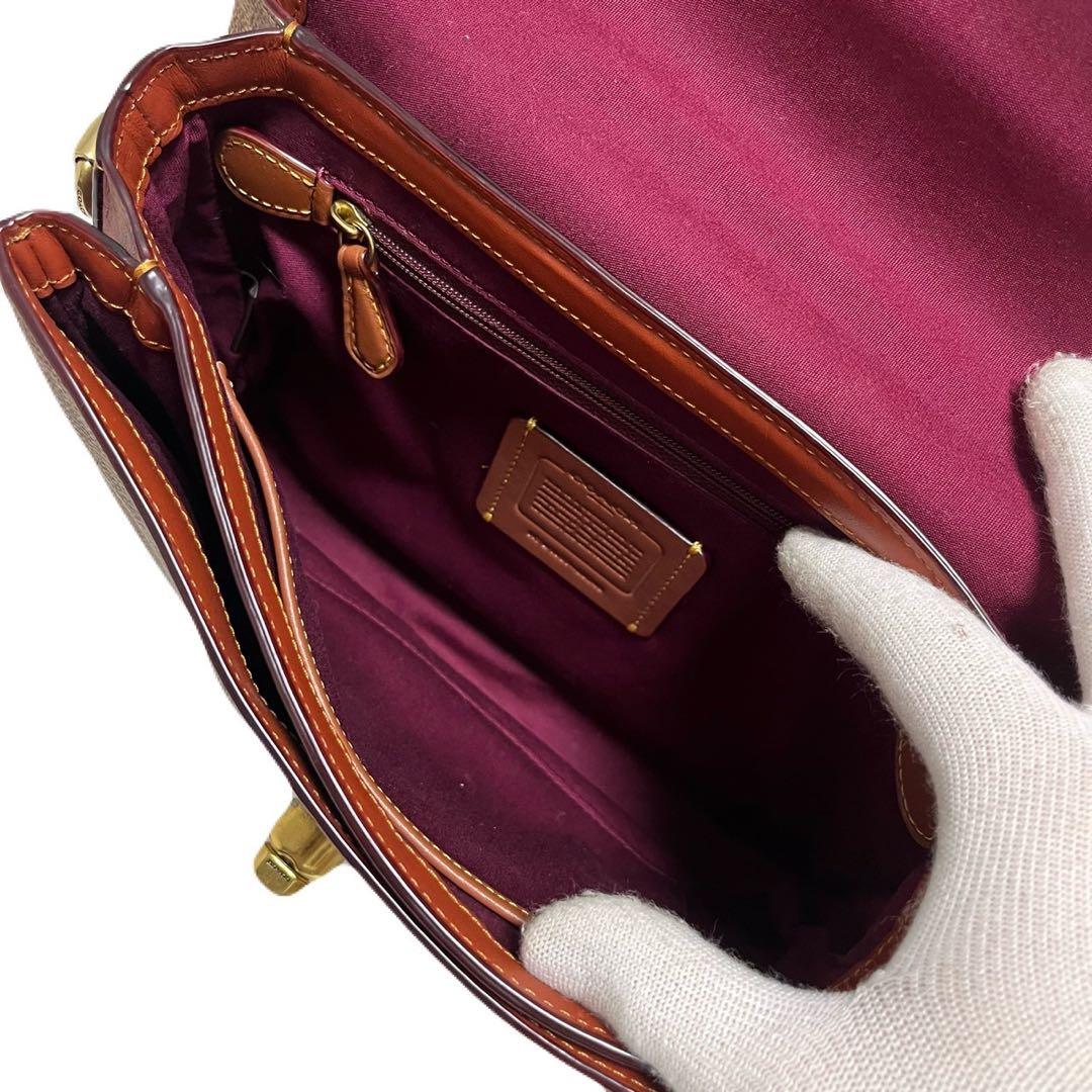 極美品✨COACH ショルダーバッグ 2way キャシー ターンロック ブラウン