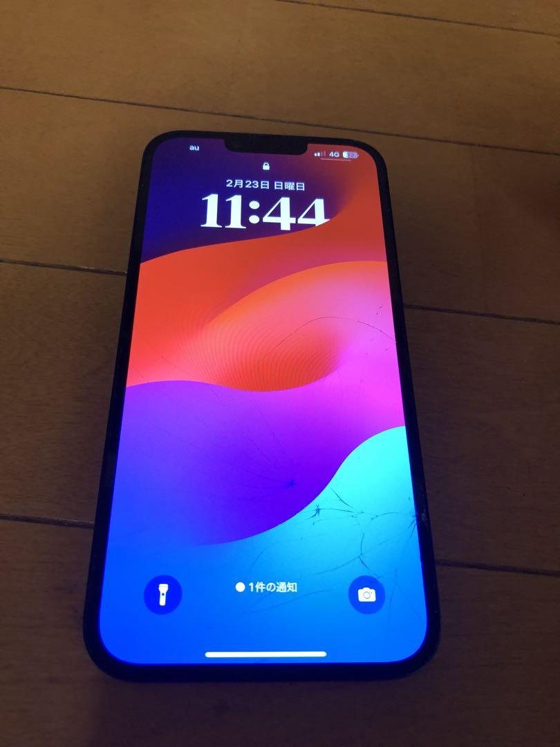 Apple iPhone 14 plus 画面割れ　液晶問題無し