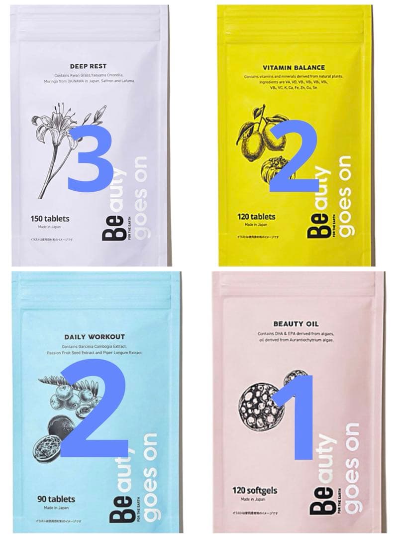 Beサプリメント8袋4種セット