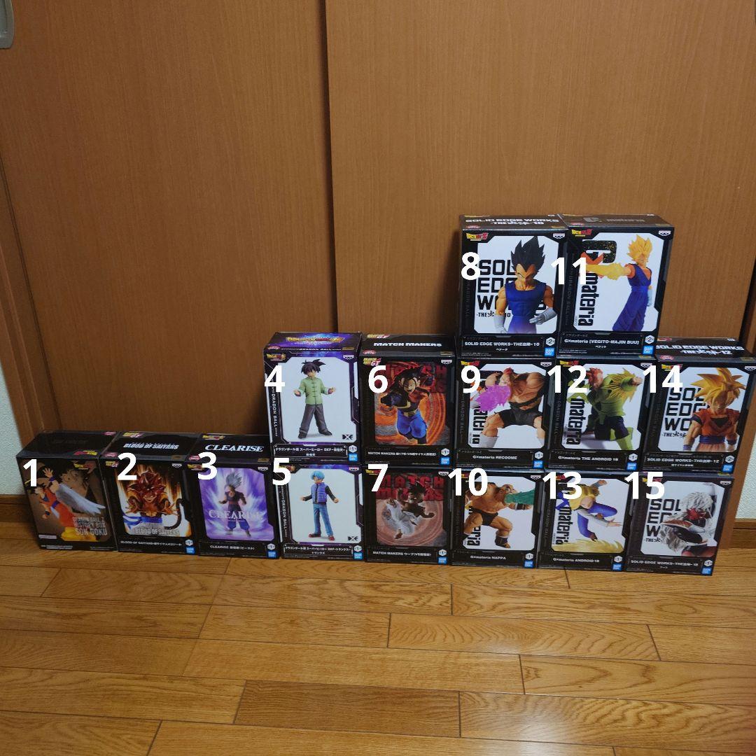 バラ可 ①アミューズ景品 ドラゴンボール フィギュア 15点セット
