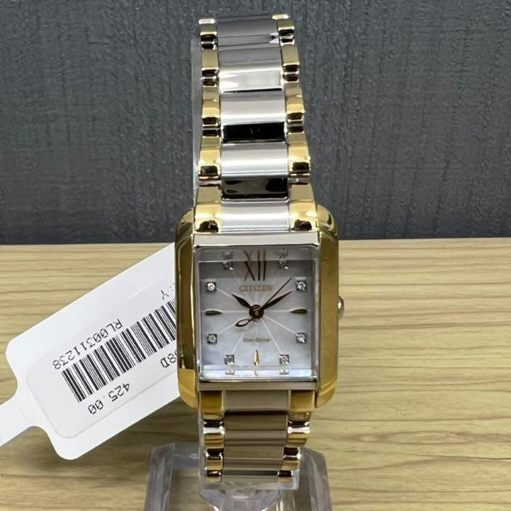 新品 日本未入荷 シチズン 8石ダイヤ エコドライブ レディース ソーラー腕時計