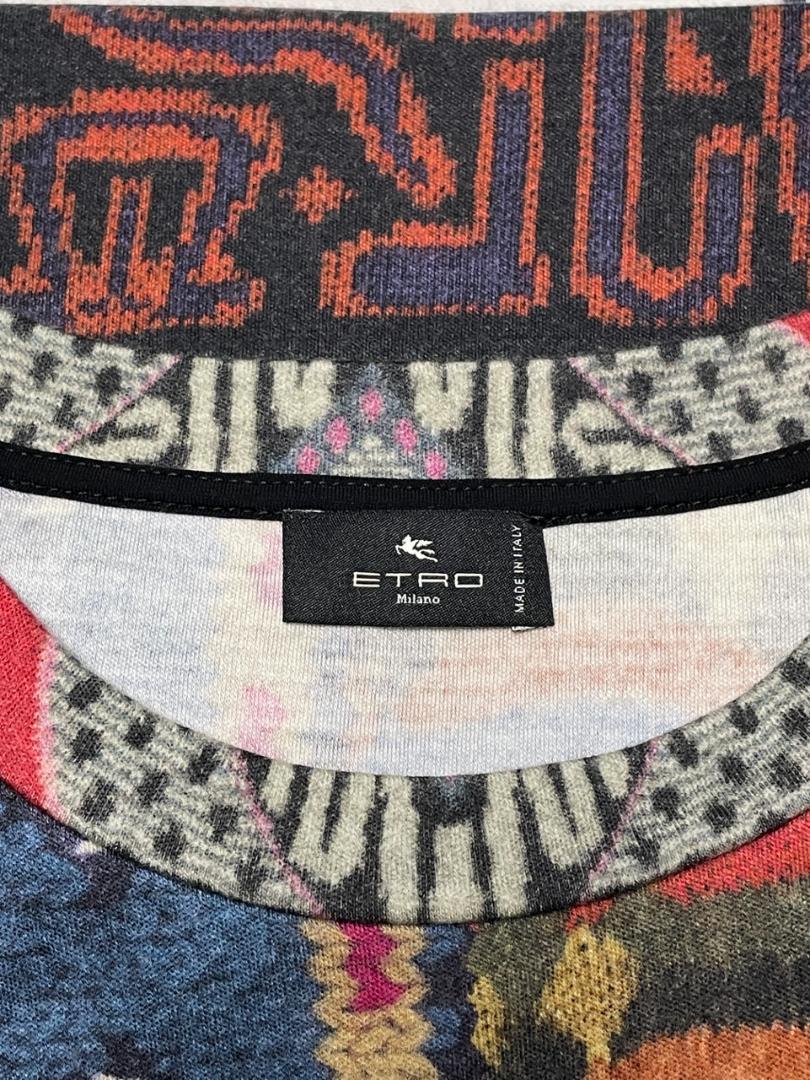 アメリカ通販ファッション ETRO エトロ メルカリ - 毛100% ウール ワンピース 柄物×ヒョウ柄 ワンピース