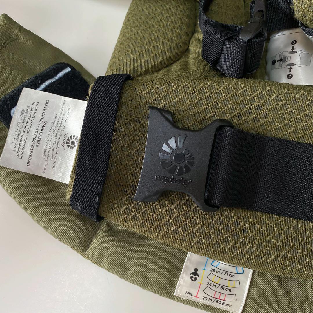 美品】エルゴベビー オムニブリーズ 抱っこ紐 メッシュ カーキ