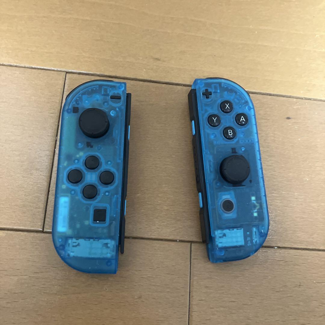 ジョイコン　クリア　カスタム　ブルー&ブルー Nintendo Switch ジョイコン クリアブルー 動作確認済 カスタム
