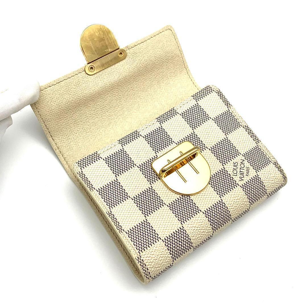 超美品❣️ルイヴィトン ダミエ アズール コアラ コンパクト 財布 I68