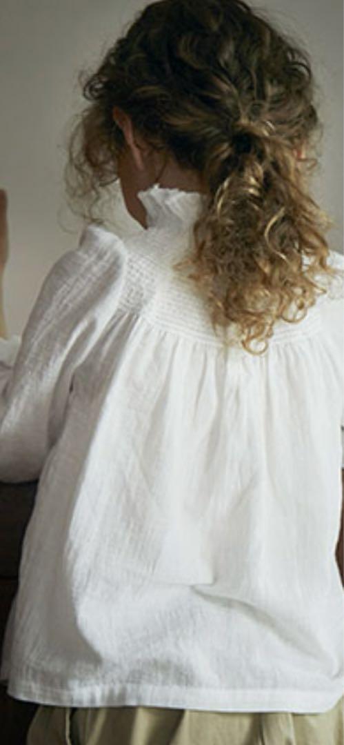 marl marlブラウス blouses 1 shirring white
