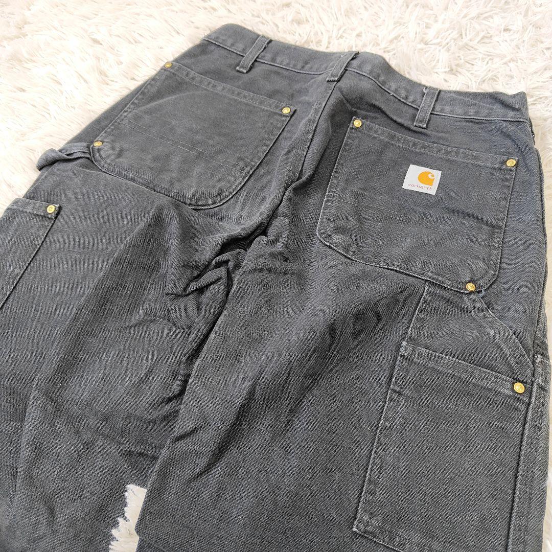 Carhartt カーハート ダブルニー ダックパンツ 32 ブラック